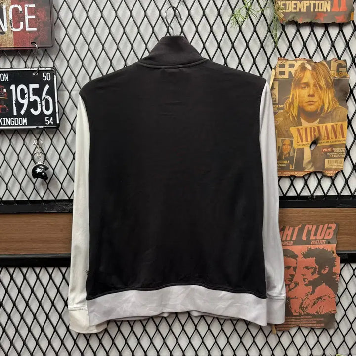 [BUNJANG] Adidas Neo Label Track Jacket Front Logo Black White / 아디다스 네오 라벨 트랙 자켓 전면 로고 포인트 블랙 화이트