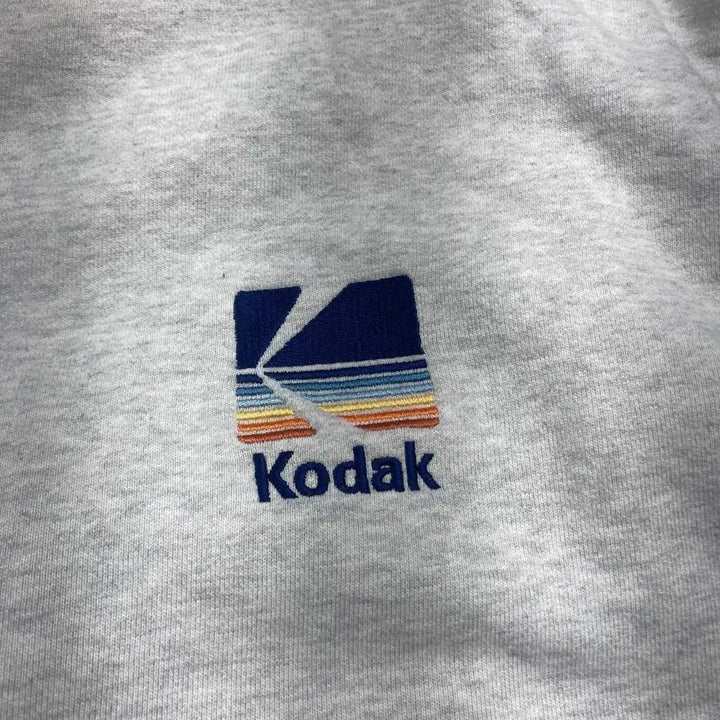 [BUNJANG] Kodak Embroidered Logo Grey Sweatshirt 2XL / 코닥 자수로고 그레이 맨투맨