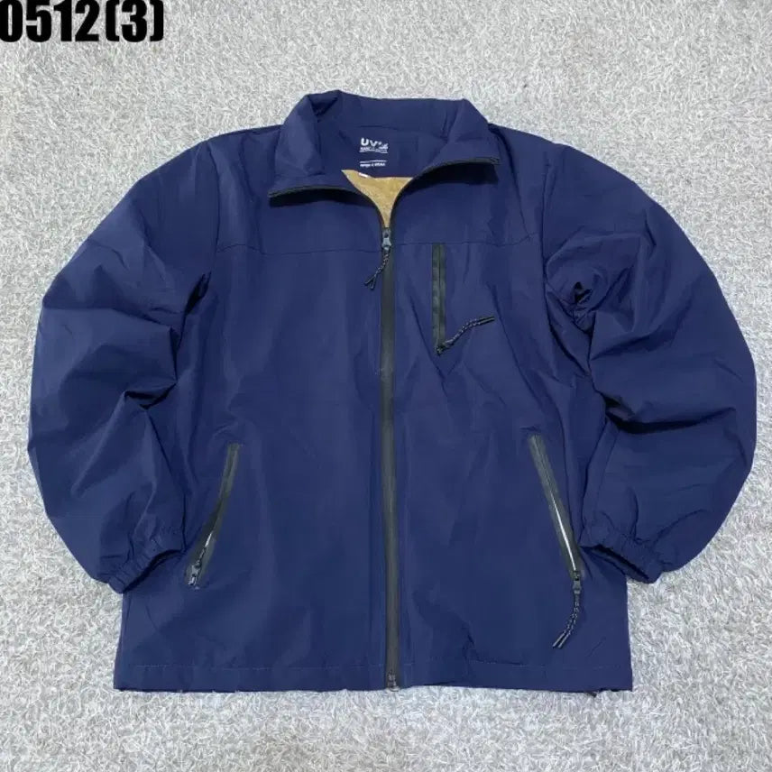 [BUNJANG] UV Sportswear Navy Windbreaker Jumper / Uv 스포츠웨어 네이비 바람막이 점퍼