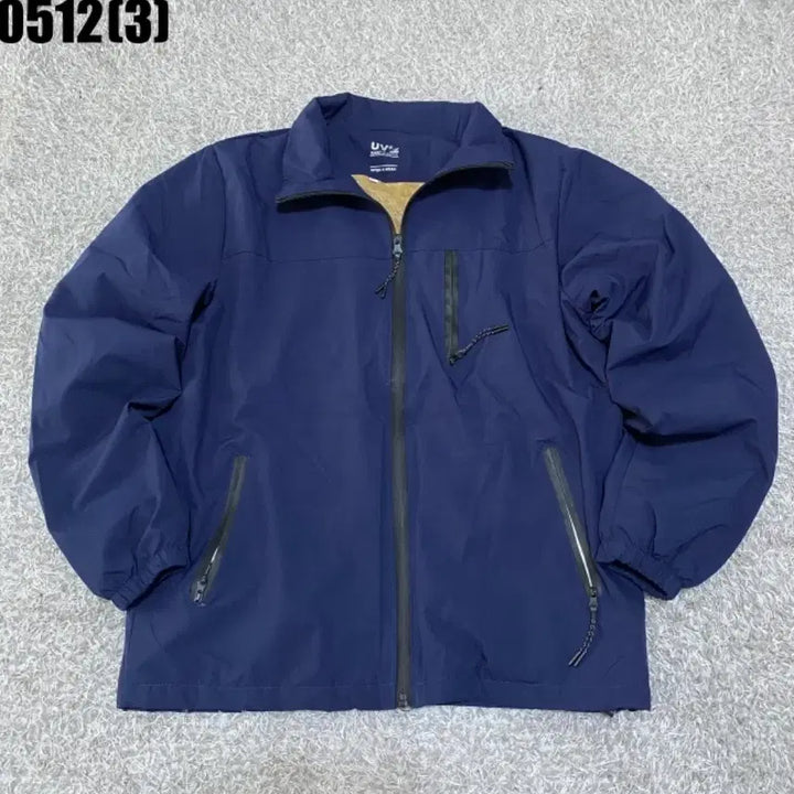 [BUNJANG] UV Sportswear Navy Windbreaker Jumper / Uv 스포츠웨어 네이비 바람막이 점퍼