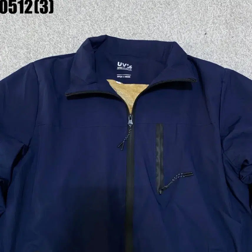 [BUNJANG] UV Sportswear Navy Windbreaker Jumper / Uv 스포츠웨어 네이비 바람막이 점퍼