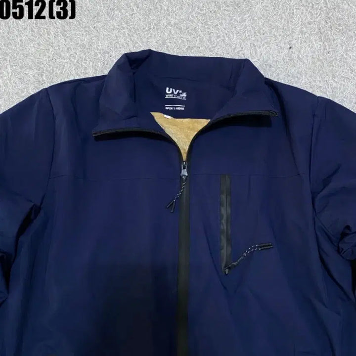 [BUNJANG] UV Sportswear Navy Windbreaker Jumper / Uv 스포츠웨어 네이비 바람막이 점퍼