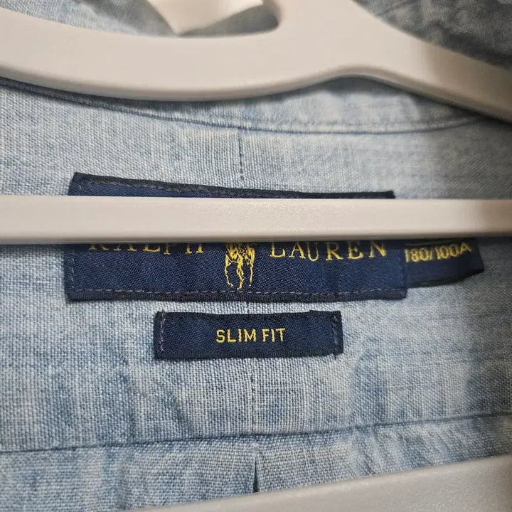 [BUNJANG] Polo Light Wash Denim Shirt Slim Fit L / 폴로 연청 남방 셔츠 슬림핏 L