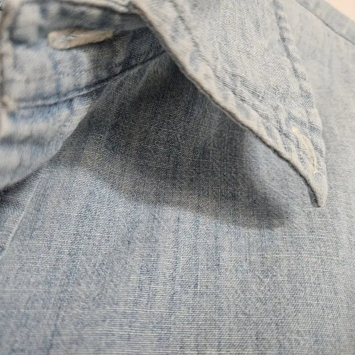 [BUNJANG] Polo Light Wash Denim Shirt Slim Fit L / 폴로 연청 남방 셔츠 슬림핏 L