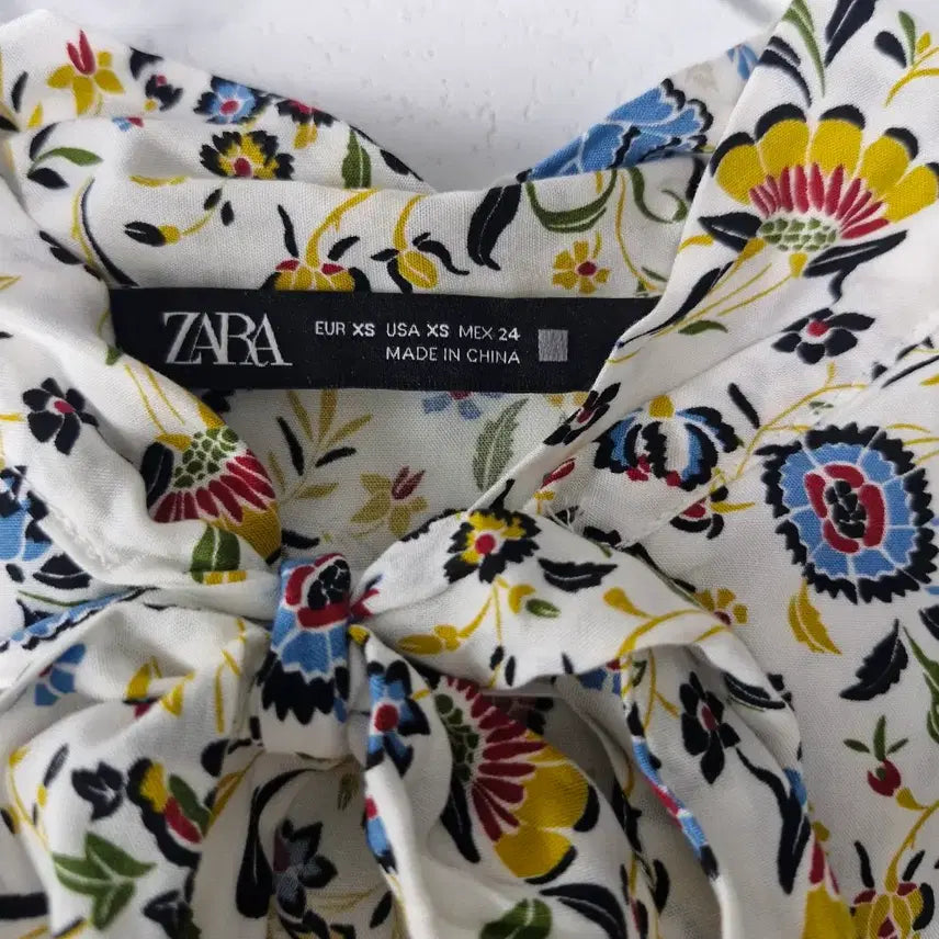 [BUNJANG] Zara Floral Print Blouse / 자라 블라우스