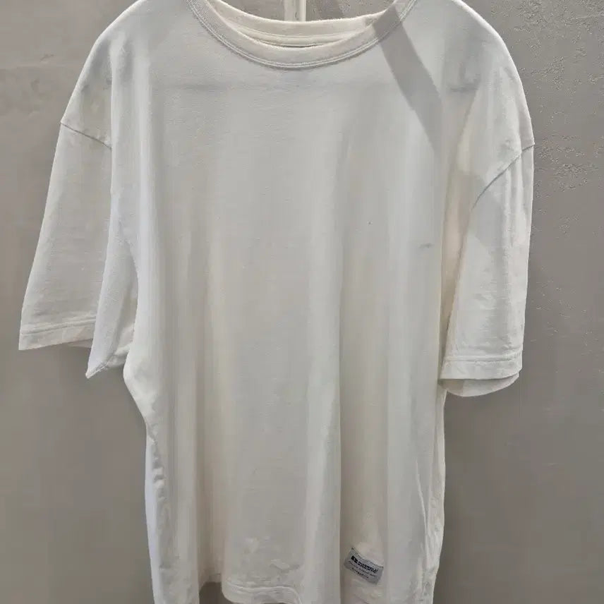 [BUNJANG] Russell Athletic White Basic T-Shirt (L) / 러셀 애슬레틱 화이트 L사이즈 기본 반팔티