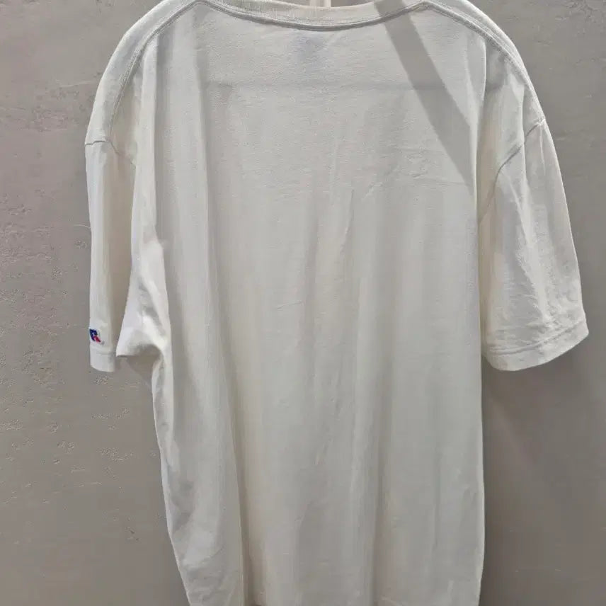 [BUNJANG] Russell Athletic White Basic T-Shirt (L) / 러셀 애슬레틱 화이트 L사이즈 기본 반팔티