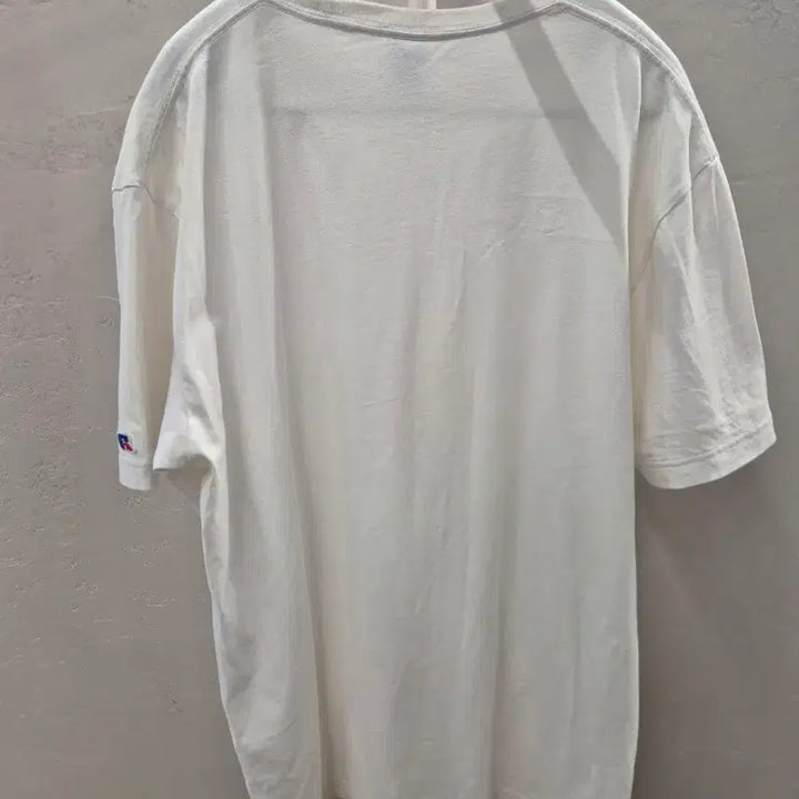 [BUNJANG] Russell Athletic White Basic T-Shirt (L) / 러셀 애슬레틱 화이트 L사이즈 기본 반팔티