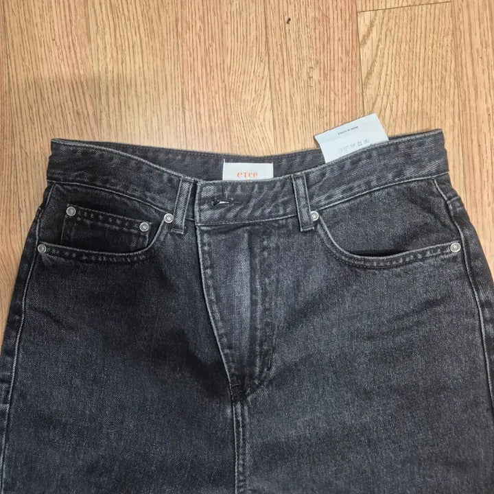 [BUNJANG] Etce Black Denim Straight Fit Pants / etce 블랙 데님 팬츠 일자핏