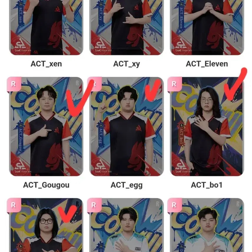[BUNJANG] Identity V COA8 IVL Pro Team Photocard (R Rare) / 제5인격 COA8 IVL 프로팀 포토카드 R 레어카드
