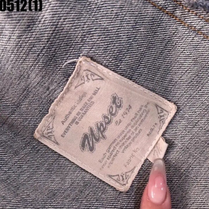 [BUNJANG] Vintage Washed Denim Distressed Jacket / 청 데님 워싱 데미지 자켓