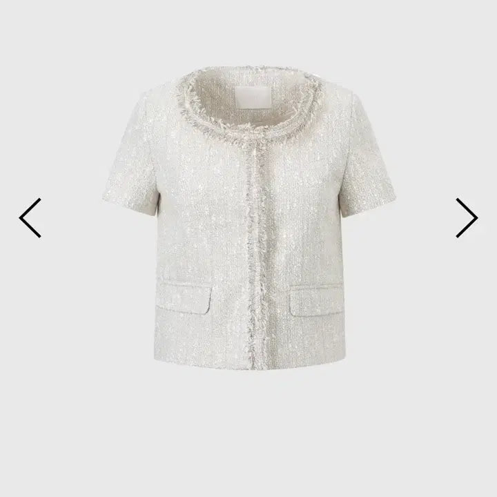 [BUNJANG] Aisle Tweed Short Sleeve Jacket / Aisle 아일 트위드 반팔 자켓