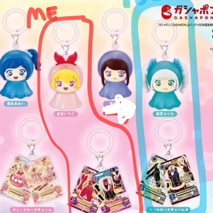 [BUNJANG] Aikatsu! Ichigo Hoshimiya &amp; Spicy Butterfly Trading Pins Bundle Set / 아이카츠 메지루시 이치고, 스파이시아게하(일괄)