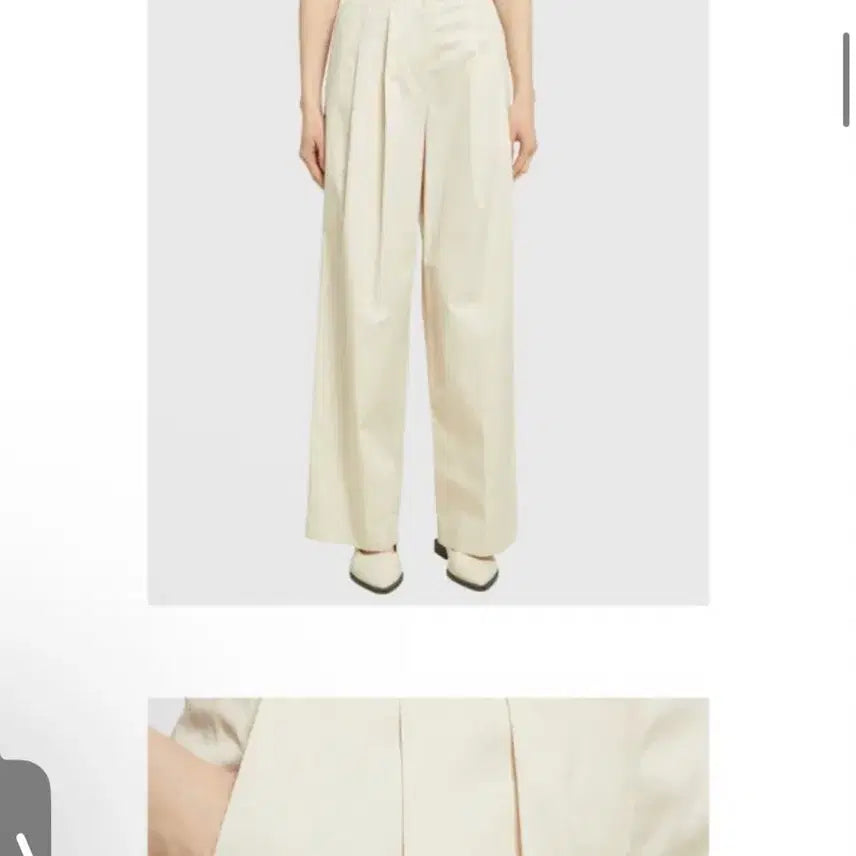 [BUNJANG] COS Wide Leg Trousers Beige Women&