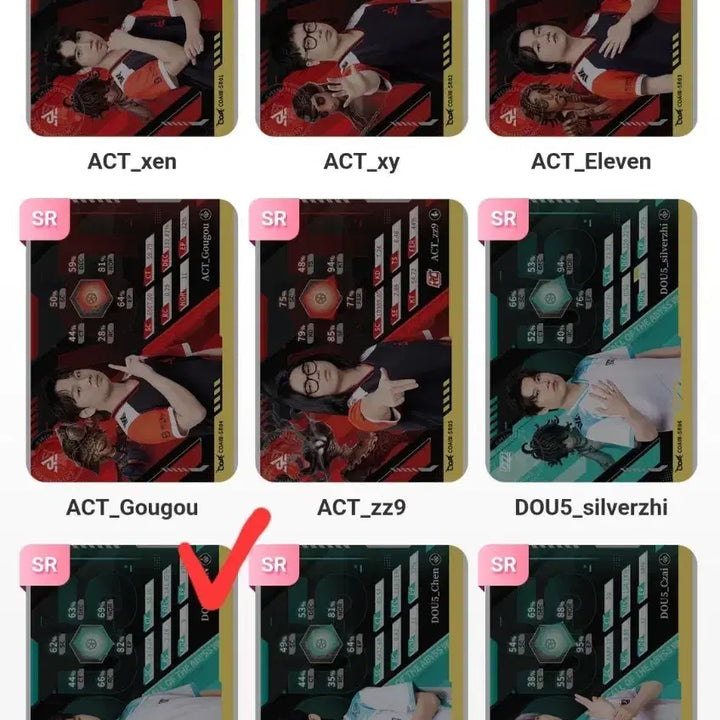 [BUNJANG] Identity V COA8 IVL Pro Team Photocard SR Grade / 제5인격 COA8 IVL 프로팀 포토카드  SR 등급