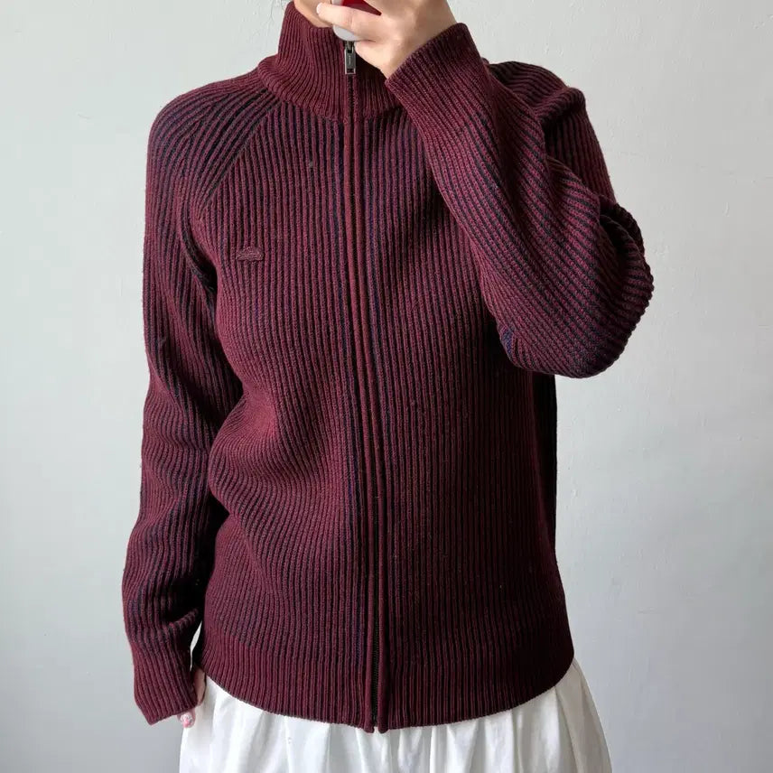 [BUNJANG] Lacoste Knit Zip-Up Jacket / [M] 라코스테 니트 집업
