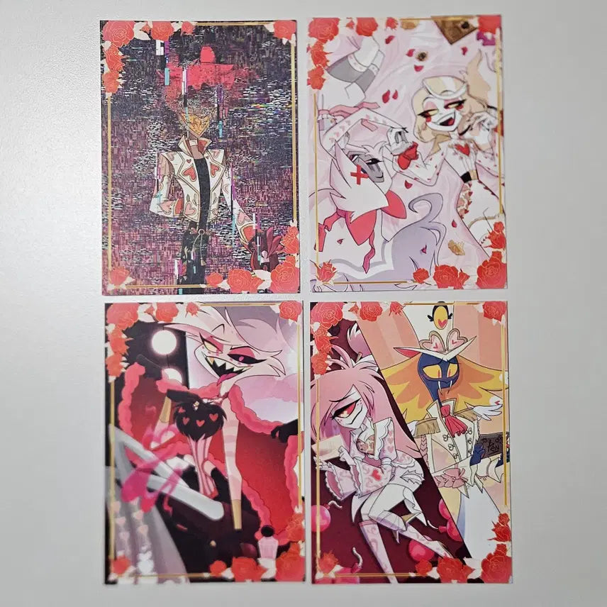 [BUNJANG] Hazbin Hotel Valentine Greeting Card Postcard Set Alastor Angel Charlie / 일괄) 해즈빈호텔 발렌타인 그리팅 카드 엽서 세트 알래스터 엔젤 찰리 배
