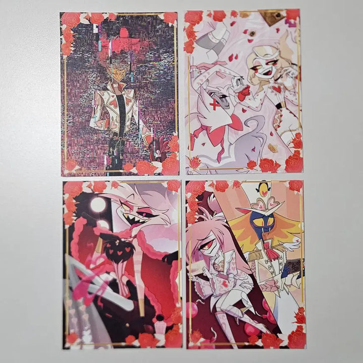 [BUNJANG] Hazbin Hotel Valentine Greeting Card Postcard Set Alastor Angel Charlie / 일괄) 해즈빈호텔 발렌타인 그리팅 카드 엽서 세트 알래스터 엔젤 찰리 배