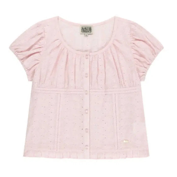 [BUNJANG] Marithe Francois Girbaud Lace Blouse Pink / 마리떼 레이스 블라우스 핑크