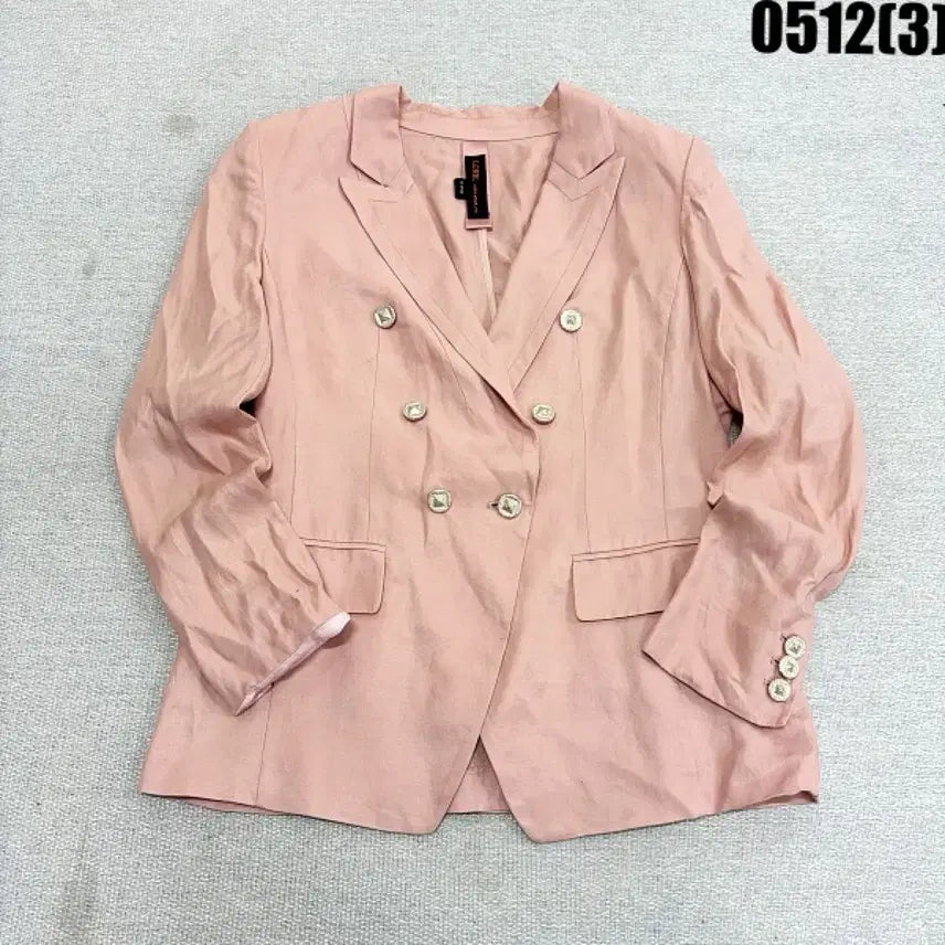 [BUNJANG] JUNGWOOKJUN LONE Pink Double Button Jacket / 정욱준 LONE 핑크 더블 버튼 자켓 0512