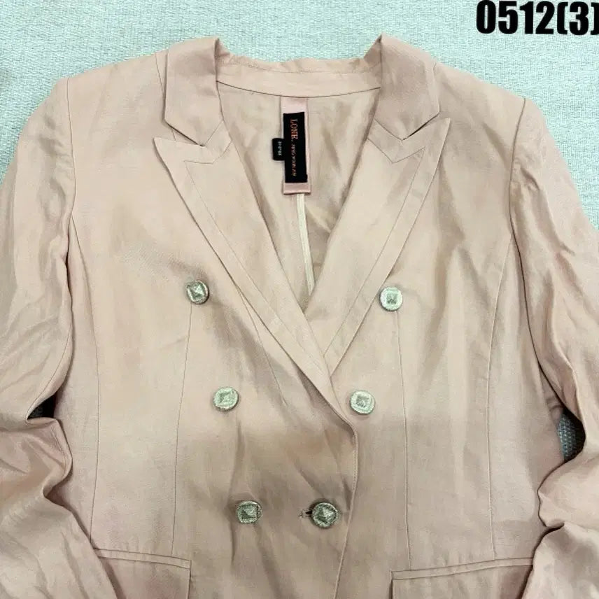 [BUNJANG] JUNGWOOKJUN LONE Pink Double Button Jacket / 정욱준 LONE 핑크 더블 버튼 자켓 0512