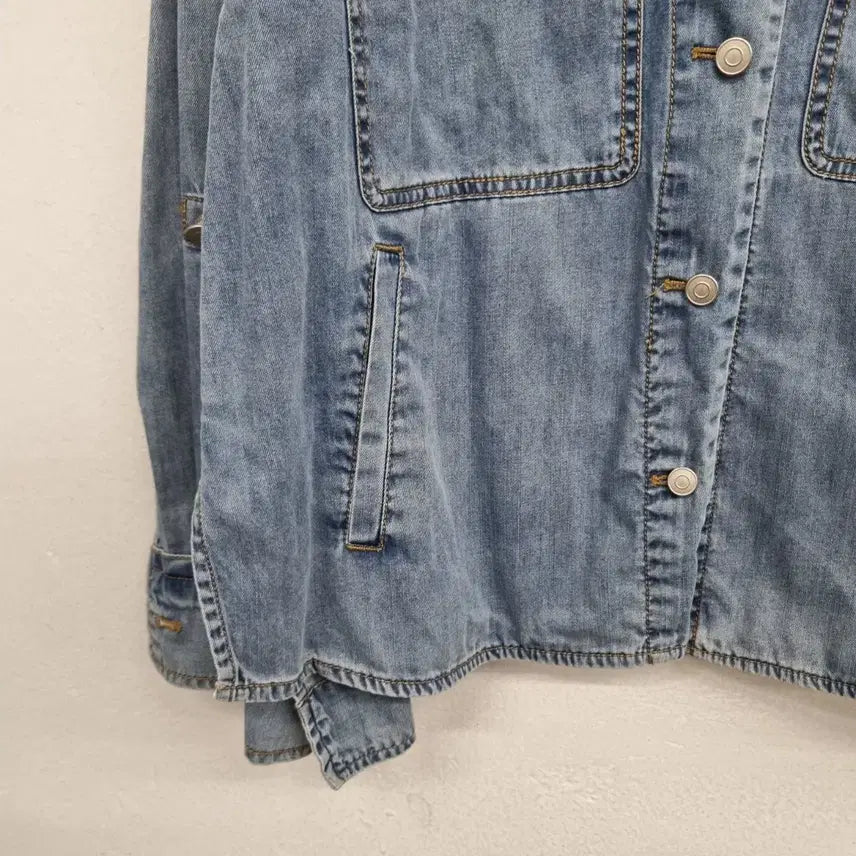 [BUNJANG] Ninecore Washed Denim Jacket (Women&