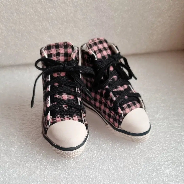 [BUNJANG] Volks DDS Nanami Default Pink Check Sneakers New / 보크스 DDS 나나미 디폴트 분홍체크 스니커즈 신품