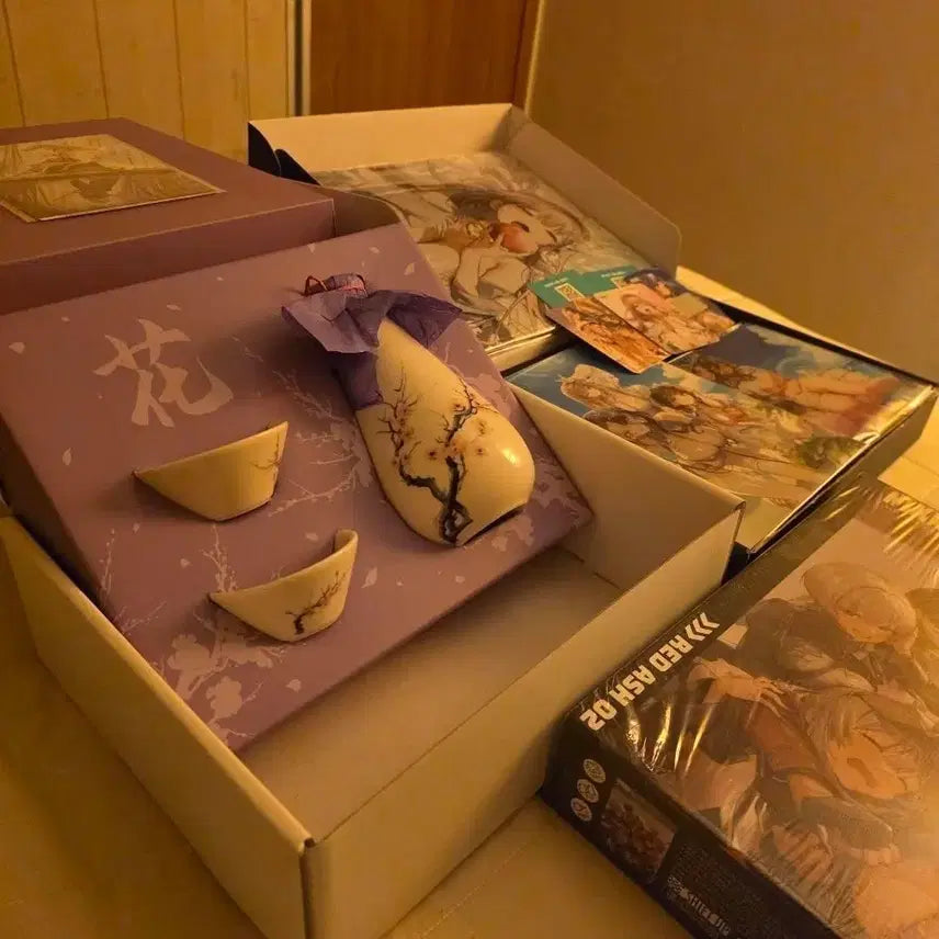 [BUNJANG] Nikke: Goddess of Victory Crimson Ash Limited Edition Puzzle &amp; Cup Set / (급처)니케 홍련 술잔, 팝업 리미티드 에디션, 니케 레드 애쉬 2 퍼즐