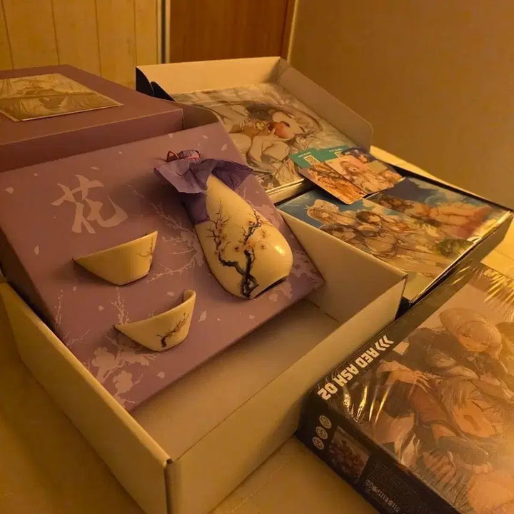 [BUNJANG] Nikke: Goddess of Victory Crimson Ash Limited Edition Puzzle &amp; Cup Set / (급처)니케 홍련 술잔, 팝업 리미티드 에디션, 니케 레드 애쉬 2 퍼즐
