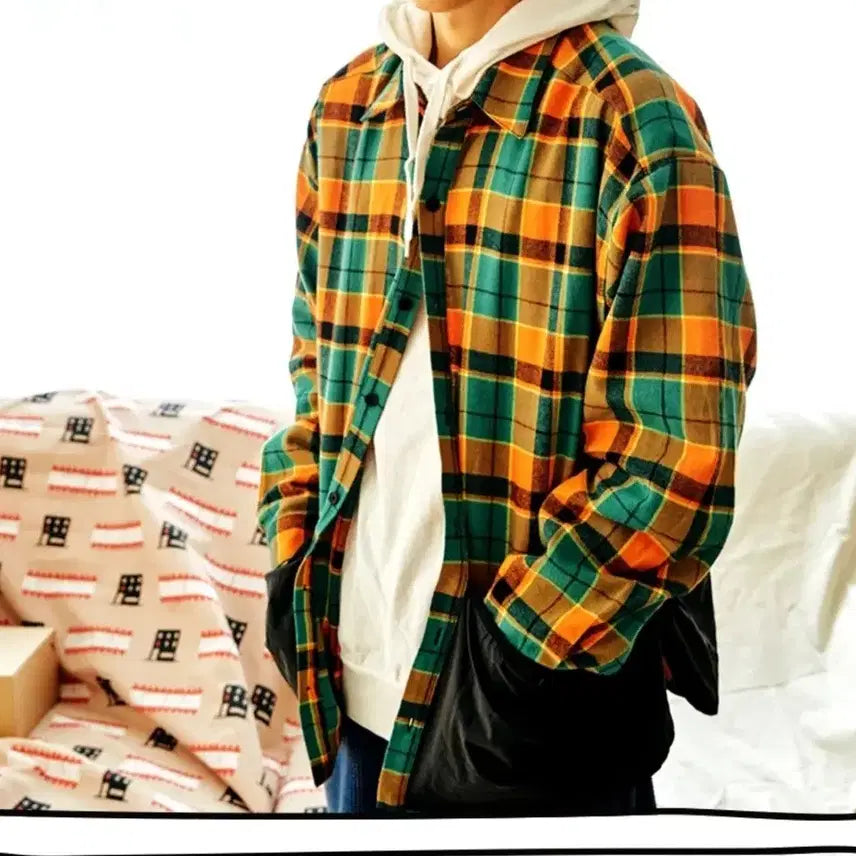 [BUNJANG] Freakish Building Checkered Shirt / (실착2회) 프리키쉬빌딩 체크셔츠
