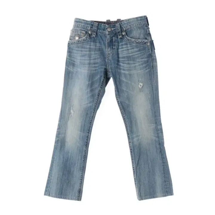 [BUNJANG] Rock Revival Andre J Straight Vintage Wash Denim Jeans / 락리바이벌 Andre J 스트레이트 빈티지 워싱 데님
