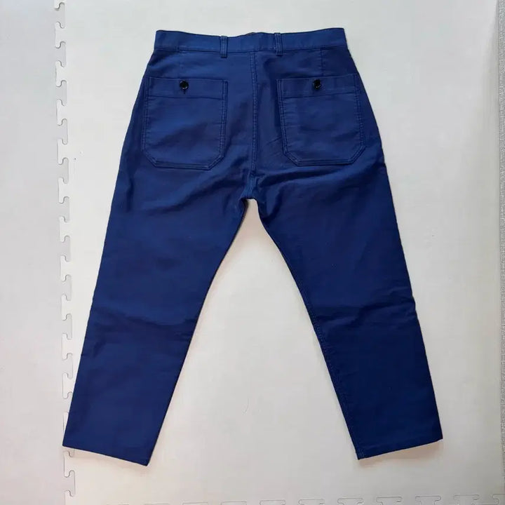 [BUNJANG] Comme des Garçons GANRYU Cobalt Blue Cotton Twill Pants / 꼼데가르송 간류 코발트 블루 원턱 코튼팬츠