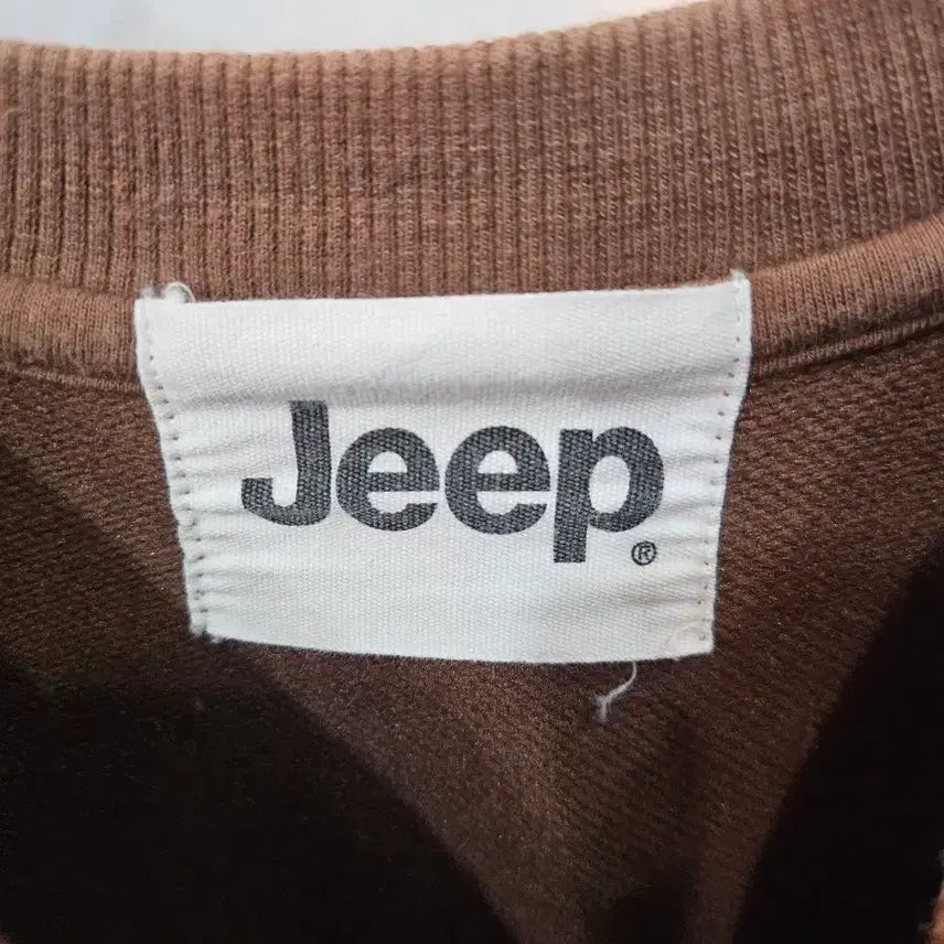 [BUNJANG] Jeep Brown Sweatshirt T-Shirt / <만원빈티지>Jeep 지프 브라운 맨투맨 티셔츠