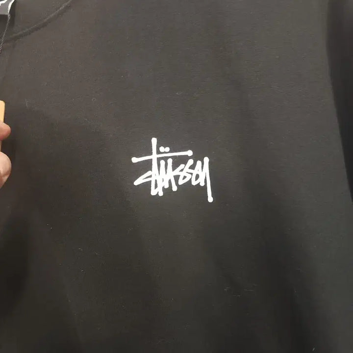 [BUNJANG] Stüssy Black Basic Logo Short Sleeve T-Shirt / 스투시 블랙 반팔 티셔츠 기본 로고