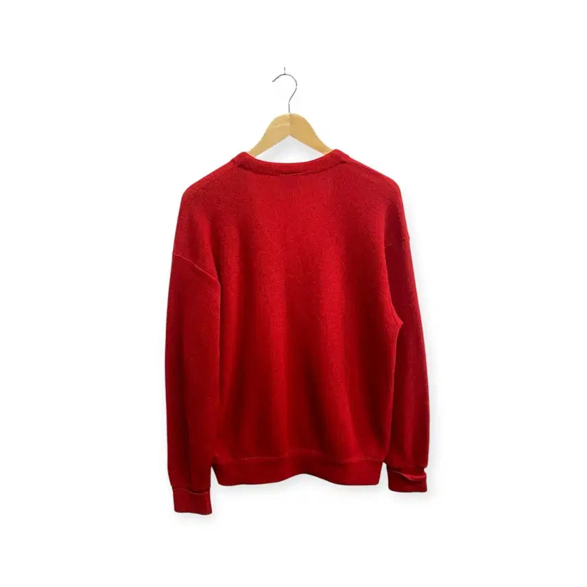 [BUNJANG] LACOSTE Red Cardigan 100 / LACOSTE 라코스테 레드 가디건 100