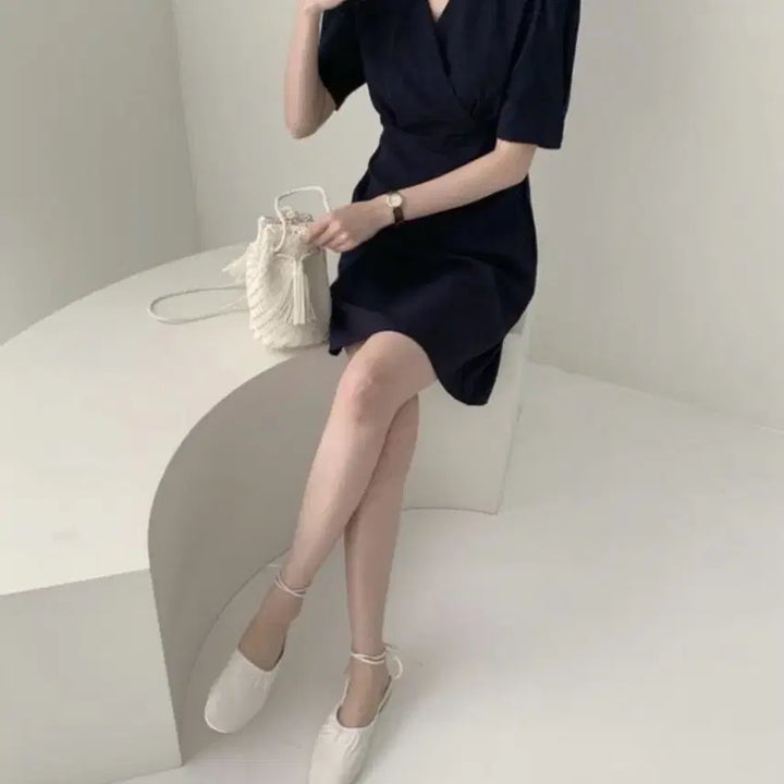 [BUNJANG] Navy Dress / 네이비 원피스