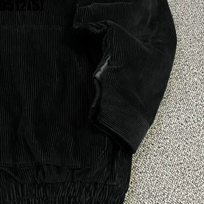 [BUNJANG] Black Corduroy Zip-Up Jacket / 블랙 코듀로이 집업 자켓