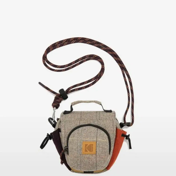 [BUNJANG] Kodak Winter Camera Bag Crossbody Brown / (실착1회) 코닥 윈터 카메라백 크로스백 브라운