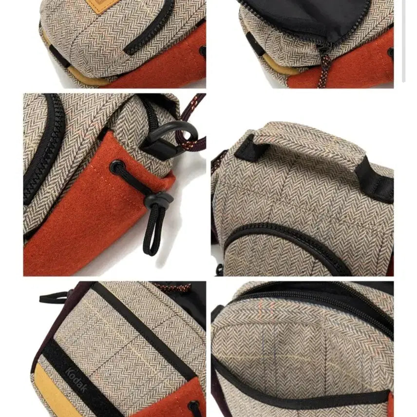 [BUNJANG] Kodak Winter Camera Bag Crossbody Brown / (실착1회) 코닥 윈터 카메라백 크로스백 브라운