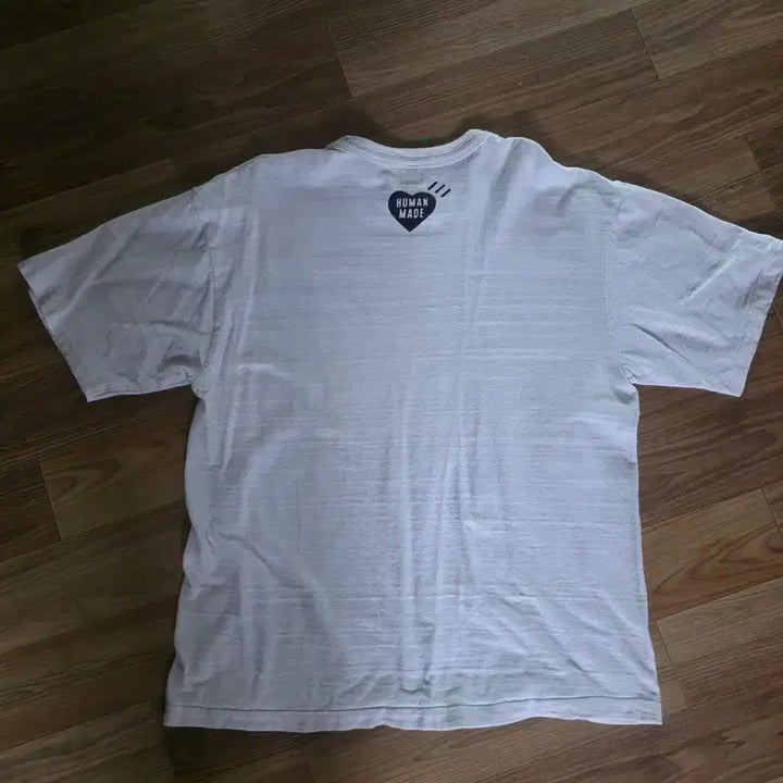 [BUNJANG] Human Made Tiger Print Short Sleeve T-Shirt White / 휴먼메이드 호랑이 반팔 티셔츠 화이트