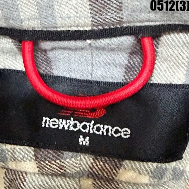 [BUNJANG] New Balance Grey Check Shirt - Size M / 뉴발란스 회색 체크 남방 셔츠 M 0512