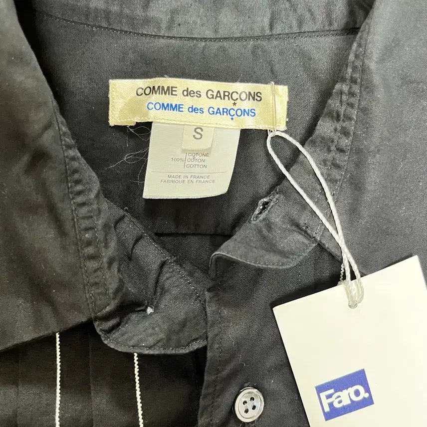 [BUNJANG] Comme des Garçons Pleated Detail Shirt / 꼼데가르송 플리츠 디테일 셔츠