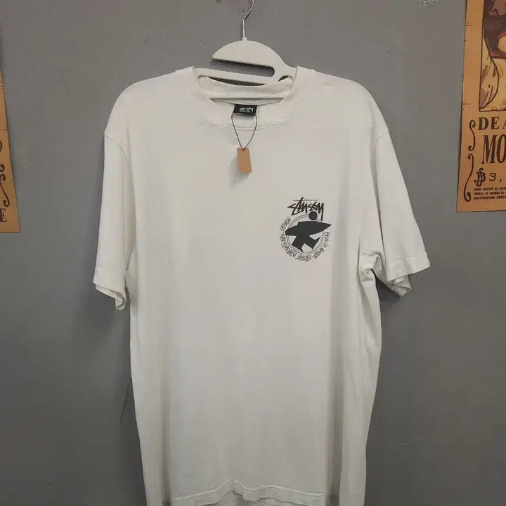 [BUNJANG] Stussy World Tour Short Sleeve T-Shirt White / 스투시 월드투어 반팔 티셔츠 화이트
