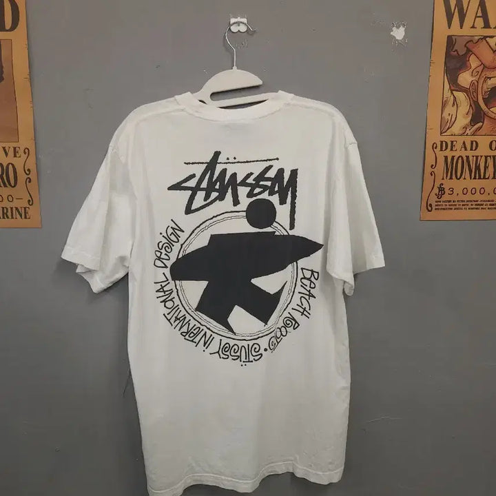 [BUNJANG] Stussy World Tour Short Sleeve T-Shirt White / 스투시 월드투어 반팔 티셔츠 화이트