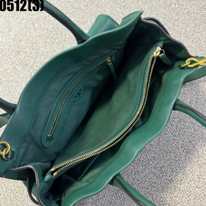 [BUNJANG] Tory Burch Green Tote Bag Shoulder Bag / 토리버치 가방 그린색 토트백 숄더백
