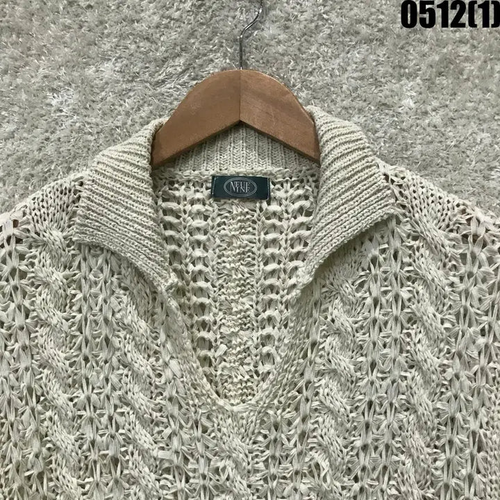 [BUNJANG] NEUE NINE Short Sleeve Knit Shirt Ivory / NEUE NINE 반팔 니트 셔츠 아이보리 F