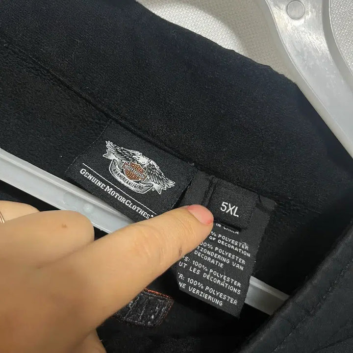 [BUNJANG] Harley-Davidson Black Zip-Up Jacket (Big Size) / 할리데이비슨 블랙 집업 자켓 빅사이즈