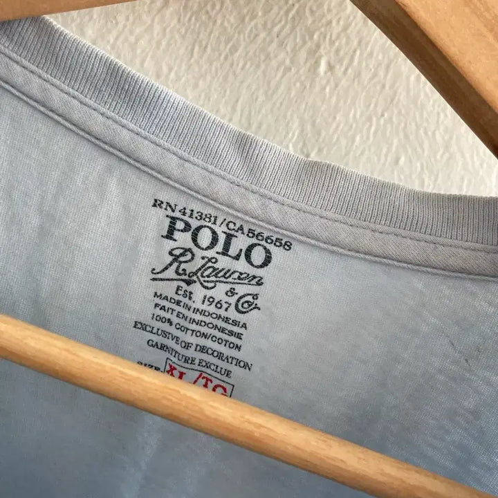 [BUNJANG] Polo Ralph Lauren Short Sleeve T-Shirt Sky Blue / 폴로 랄프로렌 반팔 티셔츠 하늘색