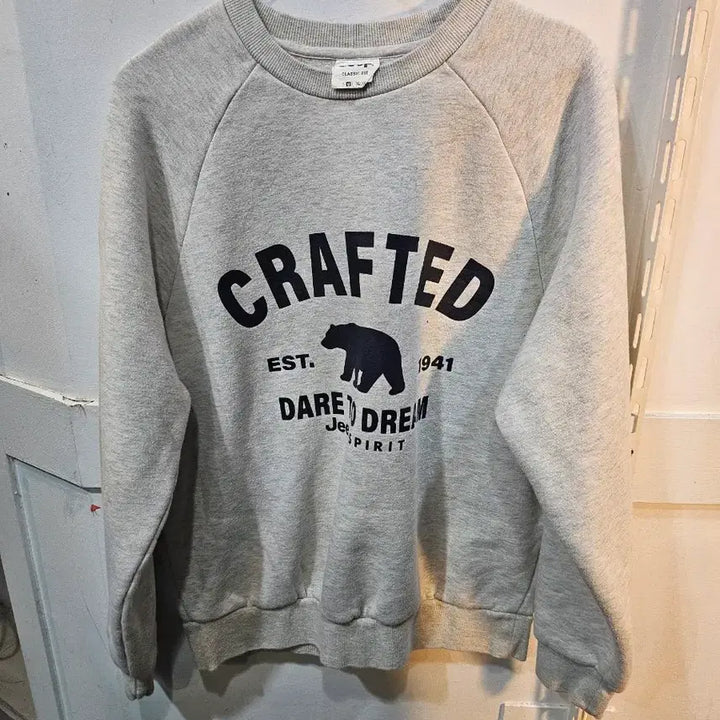 [BUNJANG] Jeep Crafted Grey Sweatshirt T-shirt (Size M) / <만원빈티지>Jeep Crafted 회색 맨투맨 티셔츠
