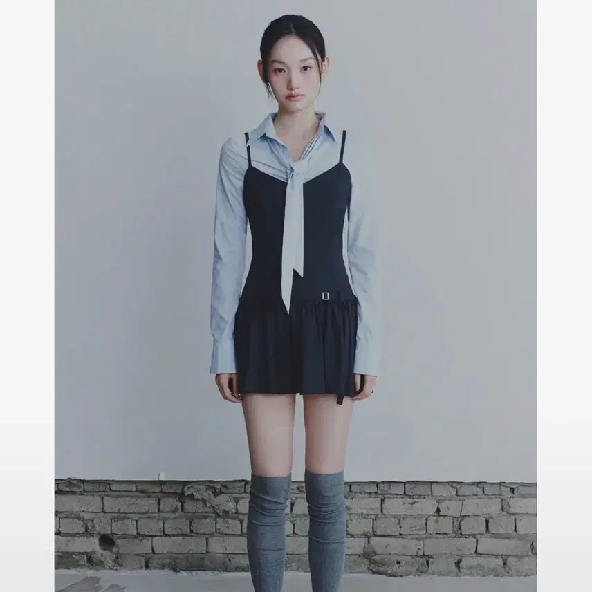 [BUNJANG] PAIN OR PLEASURE Bianca Dress Charcoal / 페인오어플레져 비앙카 드레스 (BIANCA DRESS charcoal)